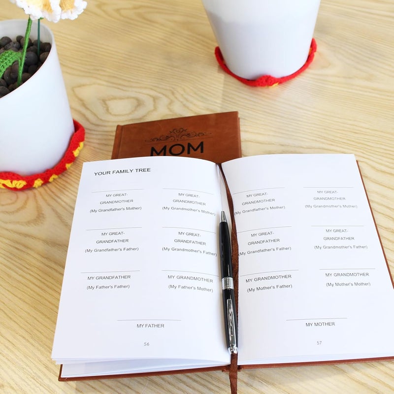 XKFCFC Mom And Dad I Want to Know Your Life Story Journal (Hardcover). This Journal, Which Includes 250+ Prompt Questions, Is A Sentimental Fathers Day Gift For Dad Thanksgiving Day, Birthdays & Christmas. - Image 4